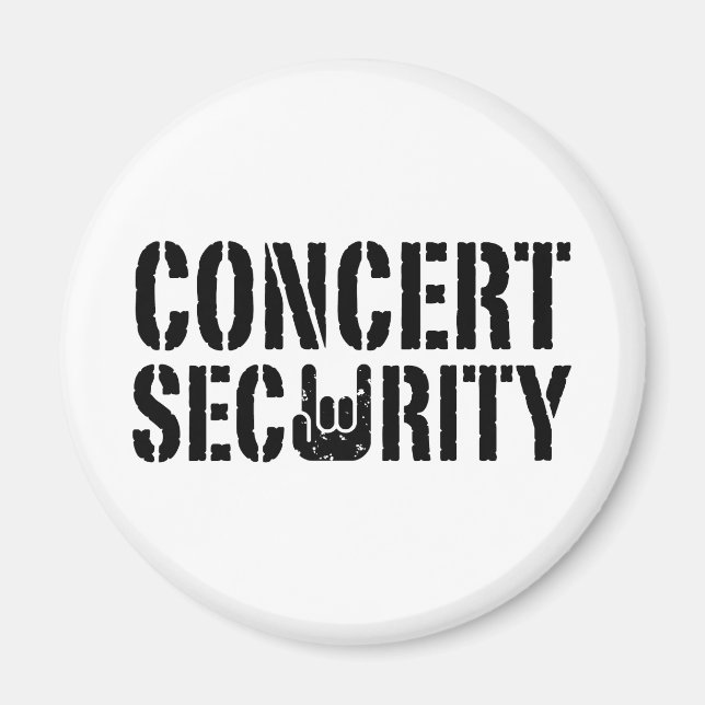 Imán Seguridad del concierto (Frente)