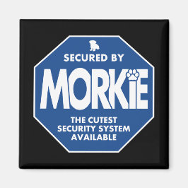 Imán Seguridad-Morkie-Azul