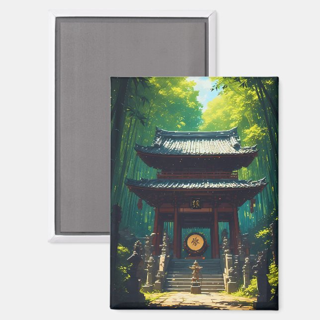 Imán "Seijaku no Mon" – Puerta de la Tranquilidad (Anverso/Reverso)