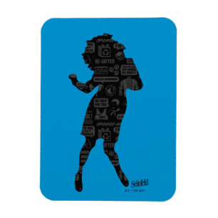 Imán Seinfeld   Elaine Dance Silhouette