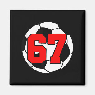 Imán Seis Siete 67 Fútbol 6 7 Meme Divertido 6-7 Gen Al