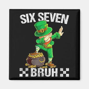 Imán Seis Siete 67 Hermano Leprechaun Bailando San Patr
