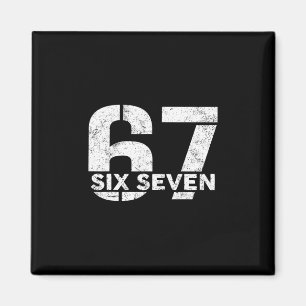 Imán Seis Siete 67 Número 67 Meme 6 7 Seis Siete Tenden