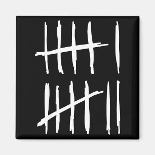 Imán Seis Siete 6 7 Marcas de Tally 67 Meme 6-7 Números