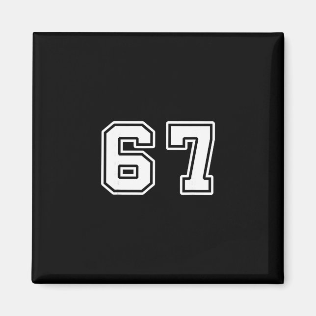 Imán Seis Siete 6 7 Meme 67  (Frente)