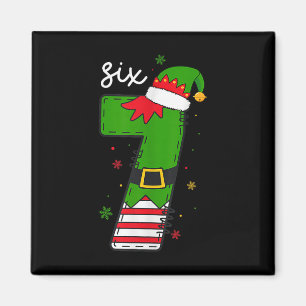 Imán Seis Siete 6 7 Meme Santa Navidad Xmas Número 67 