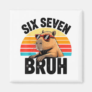 Imán Seis Siete Bruh 67 Meme Capybara
