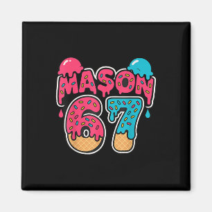 Imán Seis Siete Helado Goteo Deporte 67 Diversión Mason