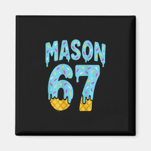 Imán Seis Siete Helado Goteo Mason 67 Meme Halloween (