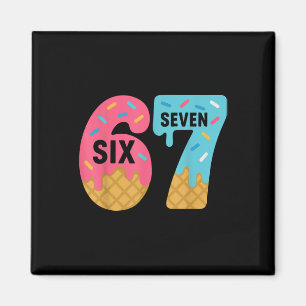 Imán Seis Siete Helado Goteo Meme Genial 67 Divertido G