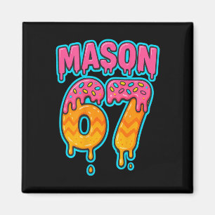 Imán Seis Siete Meme Mason 67 Helado Goteo Divertido (e