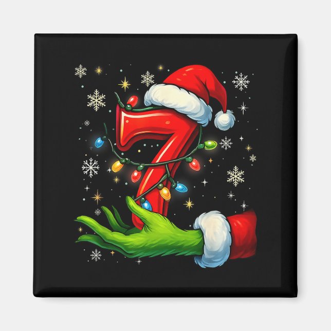 Imán Seis Siete Memes Divertidos De Navidad Pareja Comb (Frente)