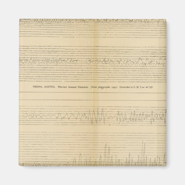 Imán Seismogramas de California 9 (Frente)