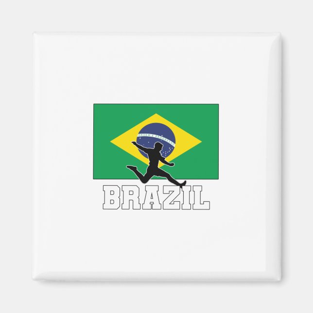 Imán Selección De Fútbol De Brasil (Frente)