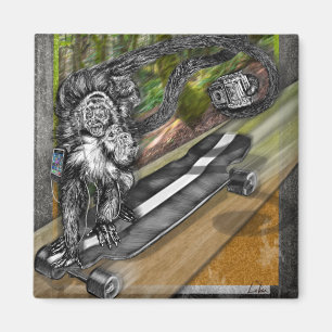 Imán Selfie de la piel de Simian