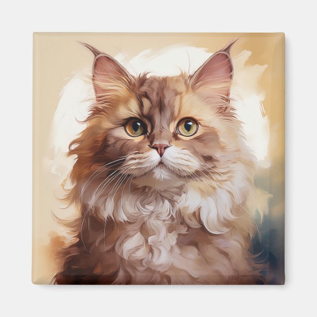 Imán Selkirk Rex Breed Of Cat (Frente)