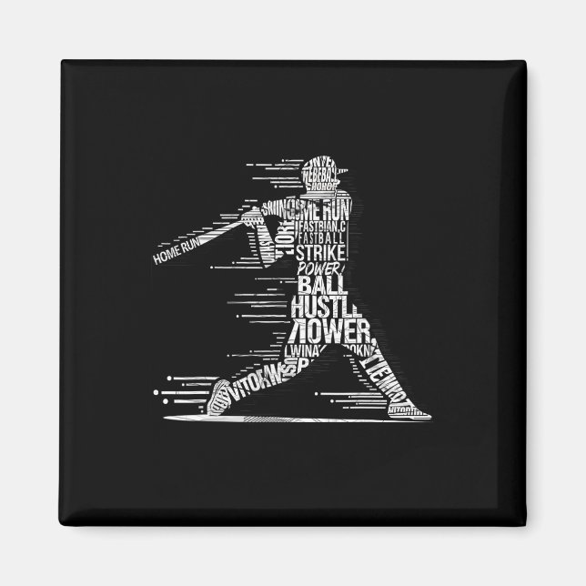 Imán Sell Player Sell Typography Silhouette (Frente)