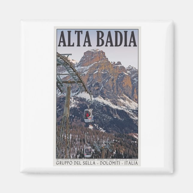 Imán Sella Ronda - Alta Badia Gondola (Frente)