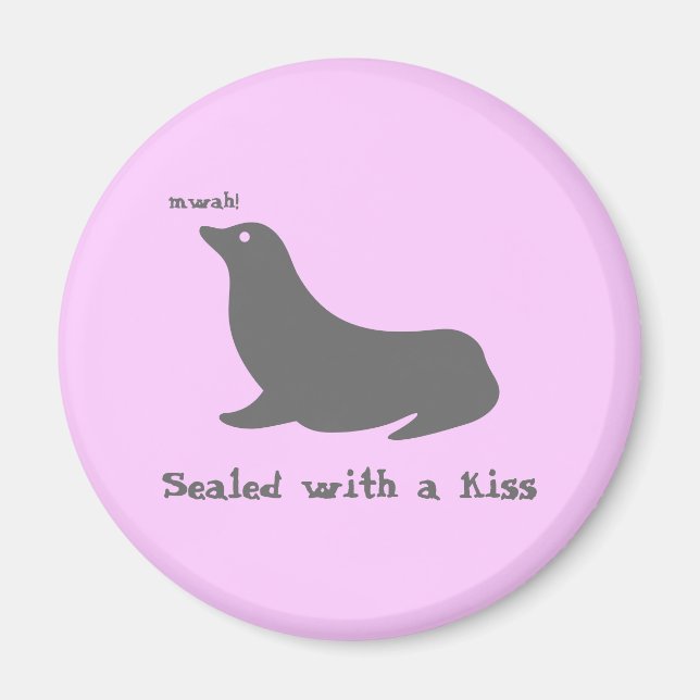 Imán Sellado con un beso (Frente)