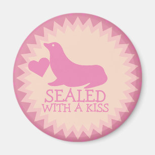 Imán Sellado Con Un Beso