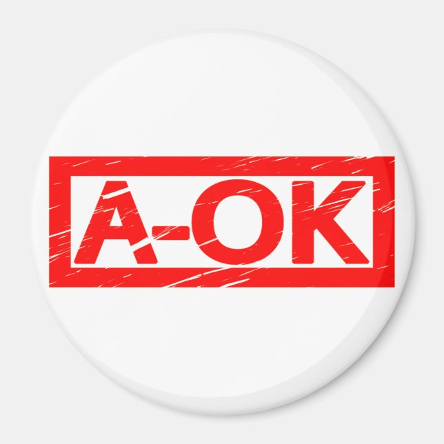 Imán Sello A-OK (Frente)