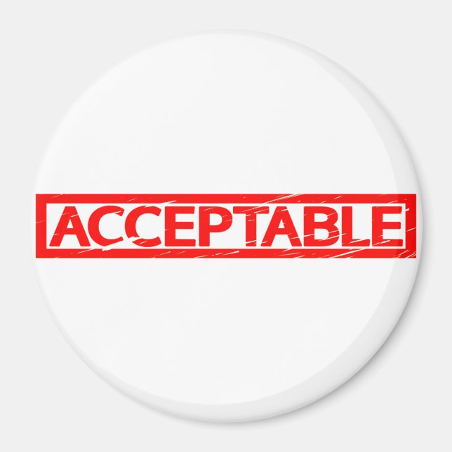 Imán Sello aceptable (Frente)
