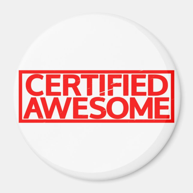 Imán Sello Awesome certificado (Frente)