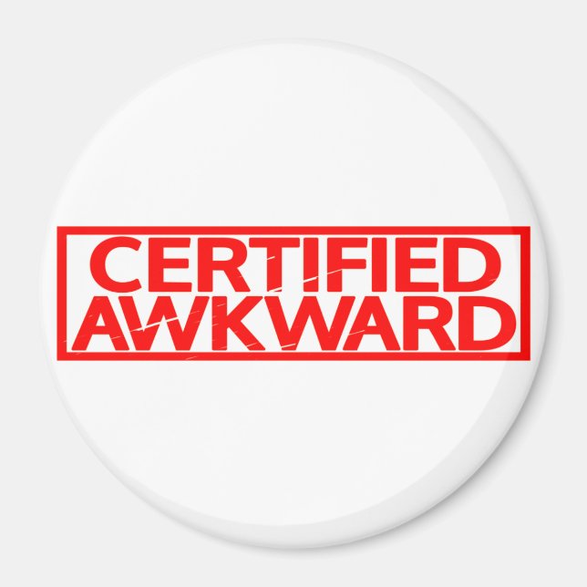 Imán Sello Awkward certificado (Frente)