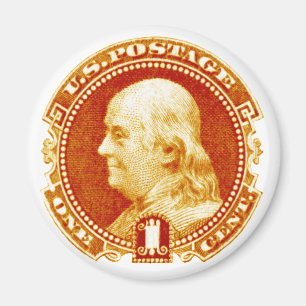 Imán Sello Benjamin Franklin de 1869