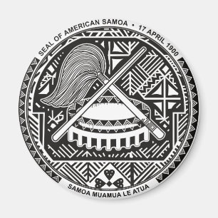Imán sello de American Samoa