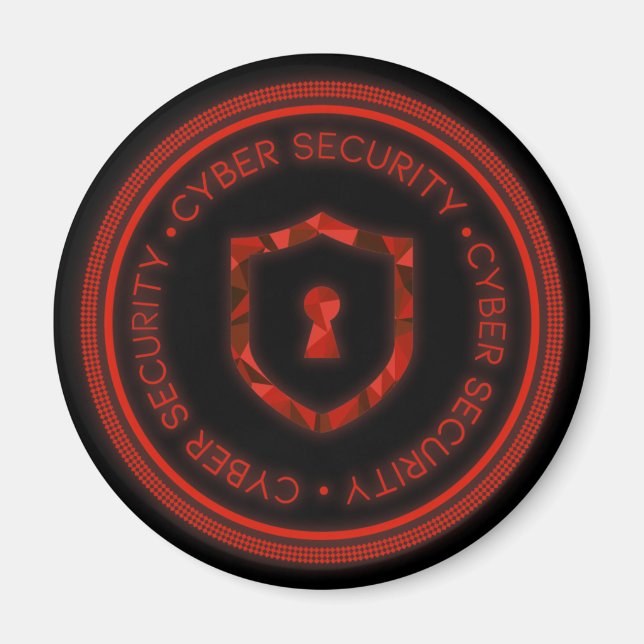 IMÁN SELLO DE BADGE DE SEGURIDAD DE CIBERNAUTAS (Frente)