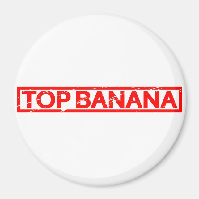 Imán Sello de banana superior (Frente)