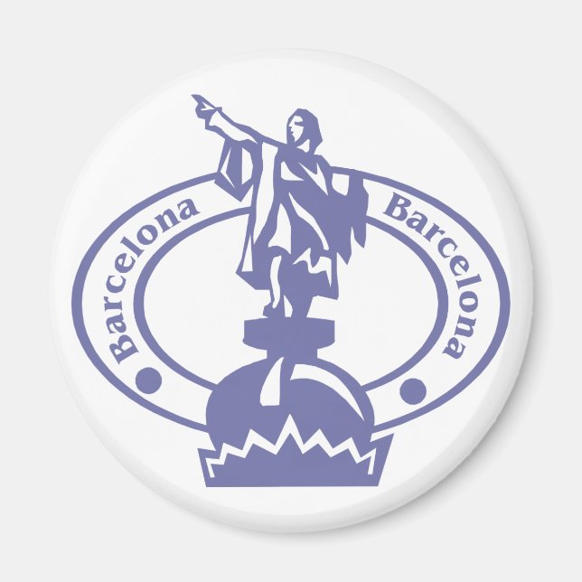 Imán Sello de Barcelona (Frente)