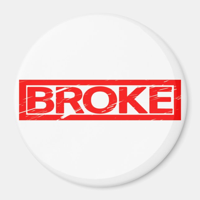 Imán Sello de Broke (Frente)