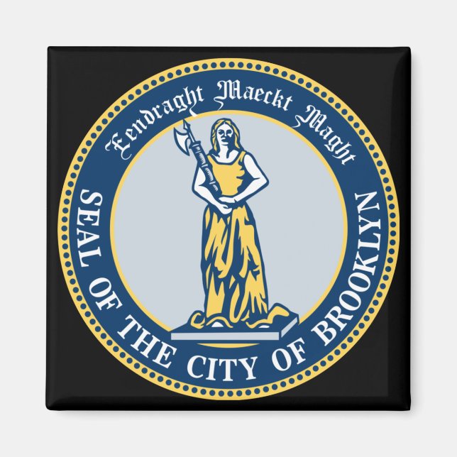 Imán Sello de Brooklyn (barrio de Nueva York) (Frente)