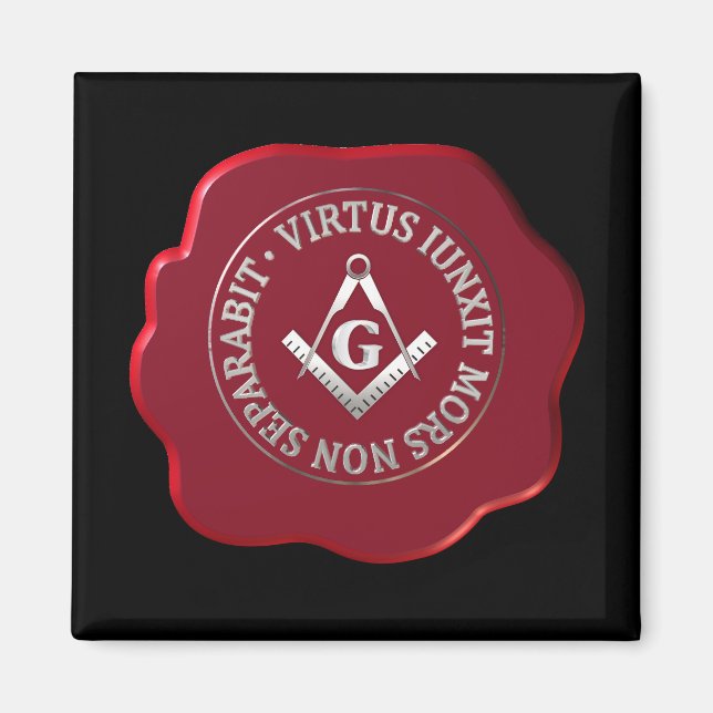 Imán Sello de cera masónica (Frente)