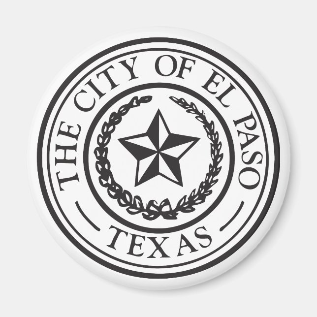 Imán Sello de El Paso (Frente)