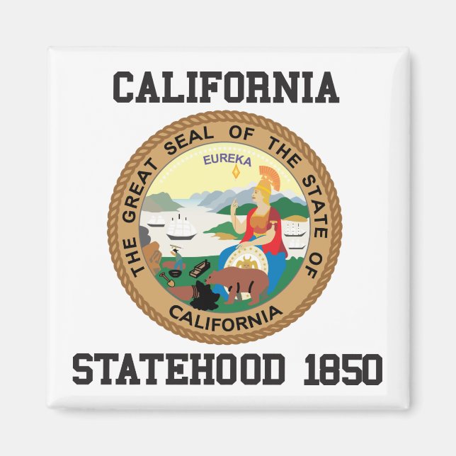 Imán Sello de estado de California (Frente)