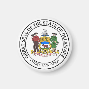 Imán Sello de Estado de Delaware