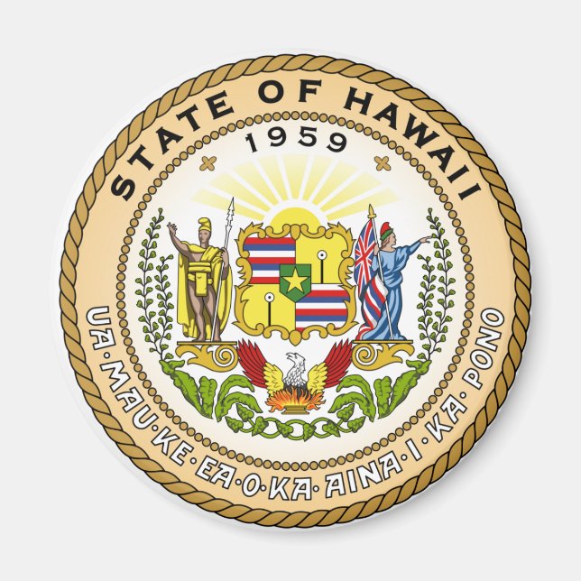 Imán Sello de estado de Hawaii (Frente)