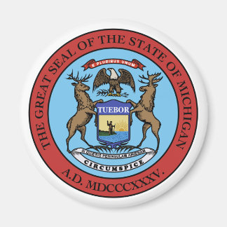 Imán Sello de estado de Michigan