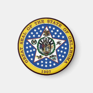 Imán Sello de estado de Oklahoma