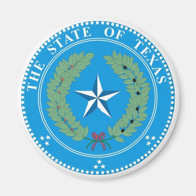Imán Sello de Estado de Texas (Frente)