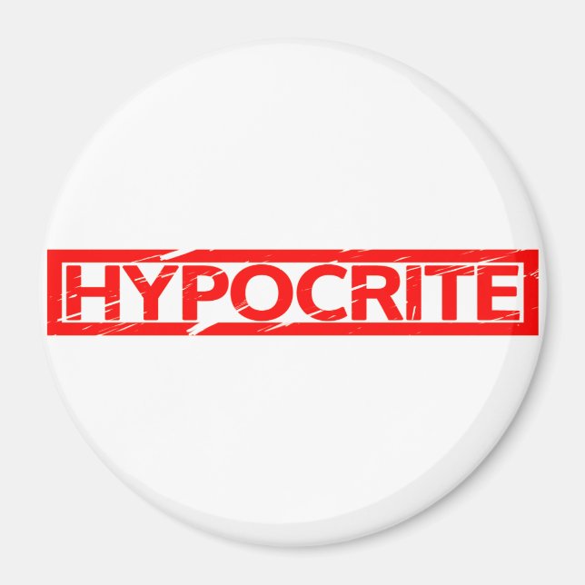 Imán Sello de hipocresía (Frente)