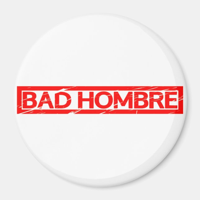 Imán Sello de hombre malo (Frente)