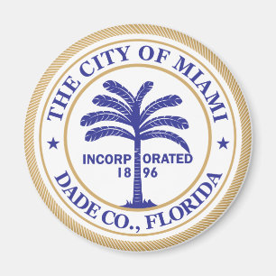 Imán Sello de la ciudad de Miami