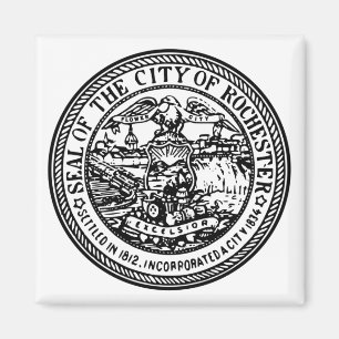 Imán Sello de la ciudad de Rochester (Nueva York)