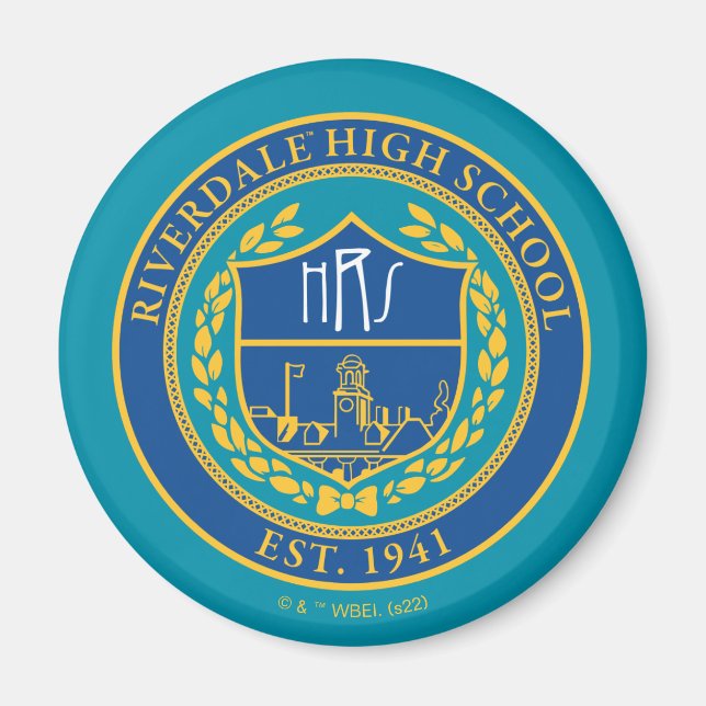 Imán Sello de la escuela secundaria de Riverdale (Frente)