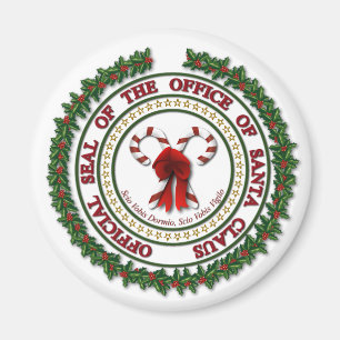 Imán Sello de la Oficina de Santa Claus Magnet