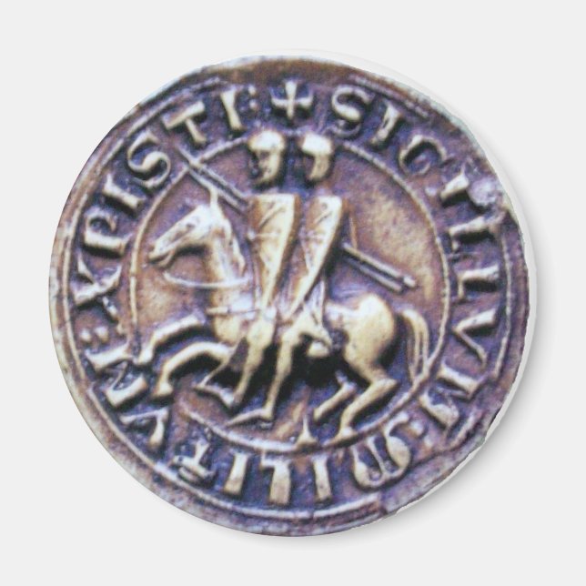 IMÁN SELLO DE LA PLANTILLA DE LOS CABALLOS (Frente)